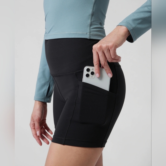 Athleta Salutation Stash Pocket II 5" Short Black Size 3X MSRP $59 NWOT FP1000 - Picture 6 of 9